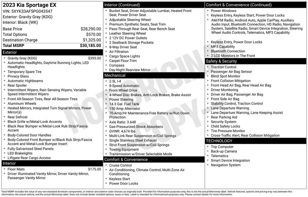 Used 2023 Kia Sportage EX FWD image 33
