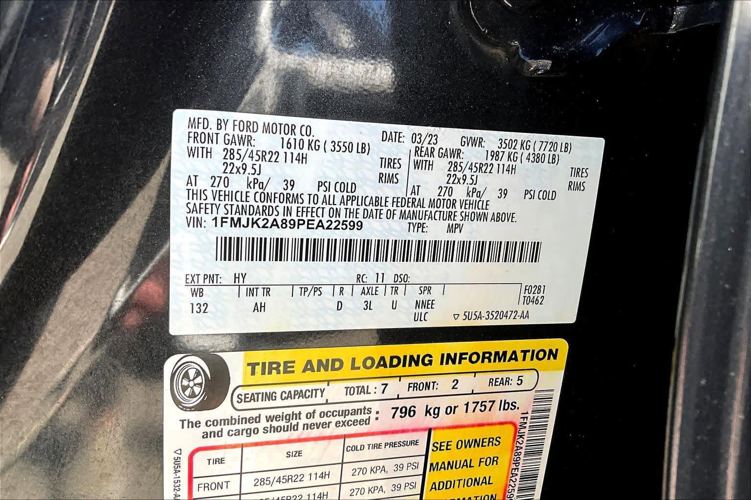 Certified 2023 Ford Expedition Max Limited AWD/4WD image 34