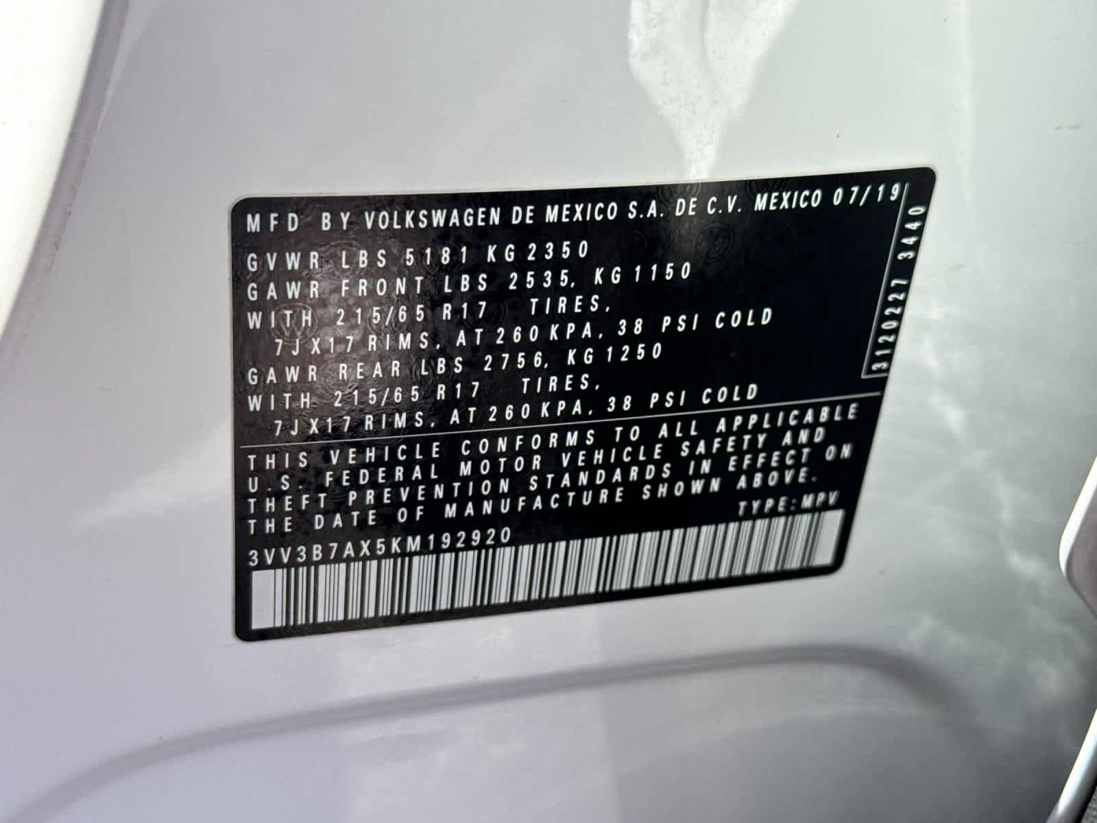 Used 2019 Volkswagen Tiguan SE w/ Panoramic Sunroof Package FWD image 30