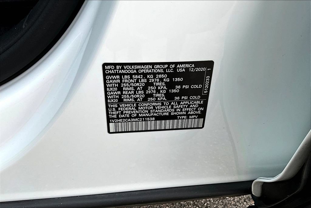 Used 2021 Volkswagen Atlas Cross Sport SE AWD/4WD image 21