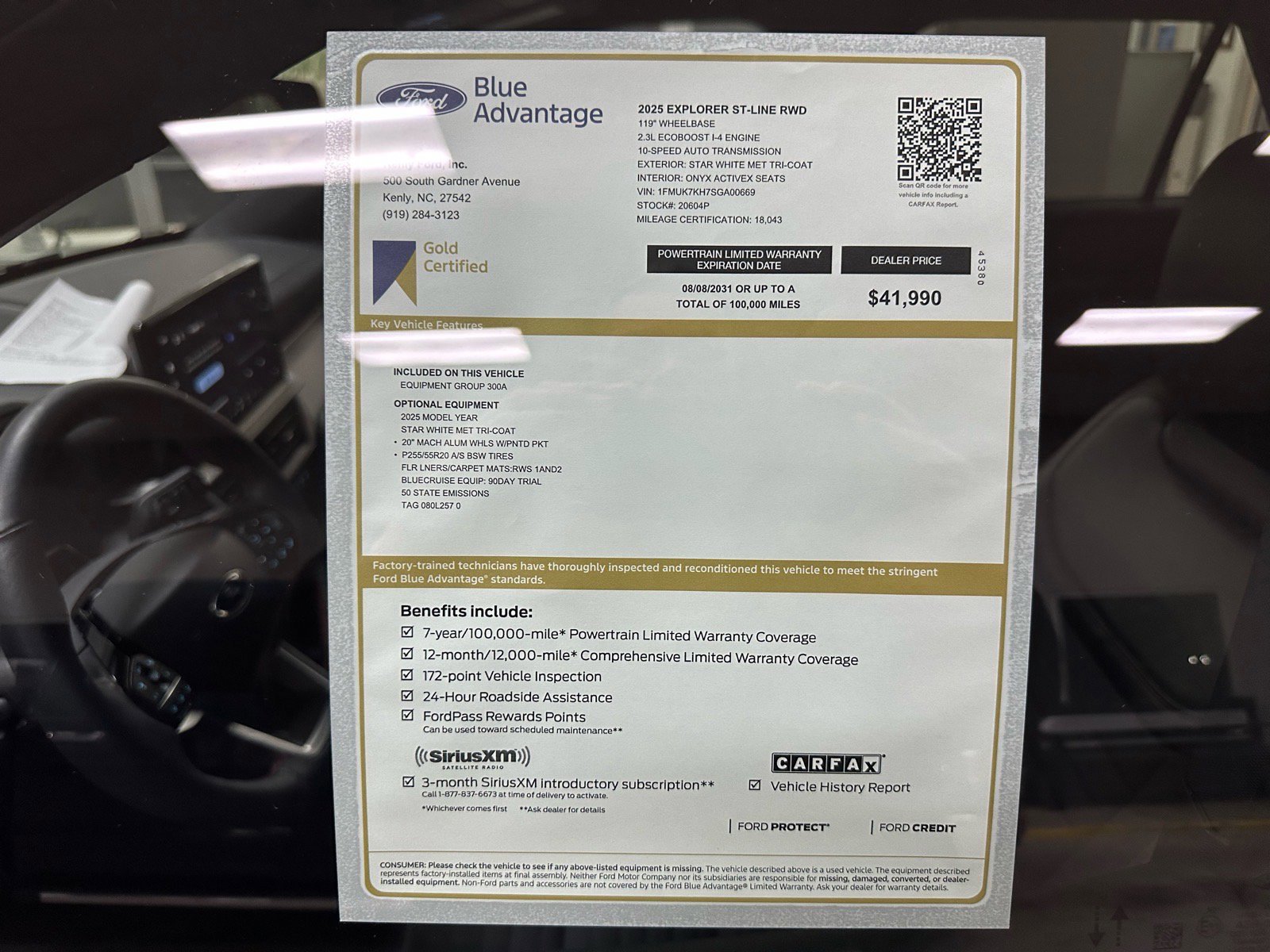 Certified 2025 Ford Explorer ST-Line image 10