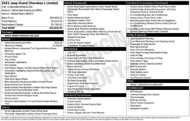 Used 2023 Jeep Grand Cherokee L Limited AWD/4WD image 5