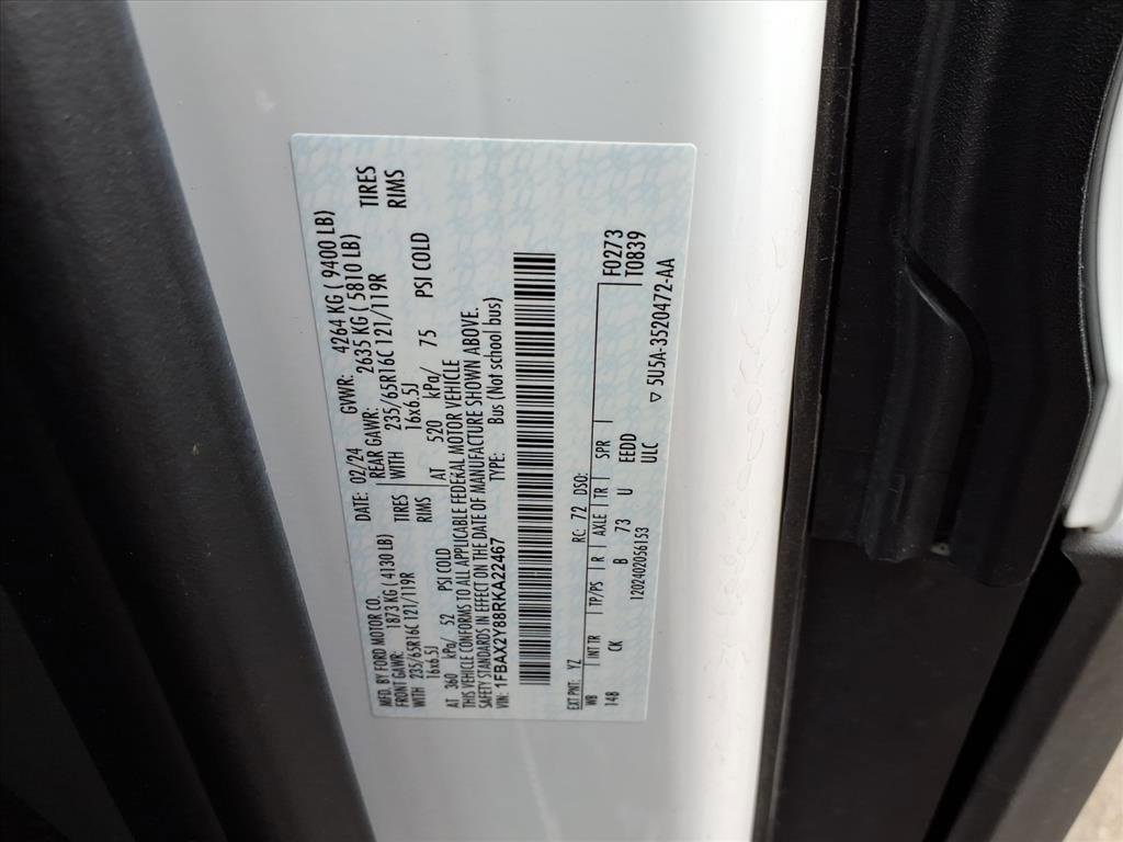Certified 2024 Ford Transit 350 XLT image 30