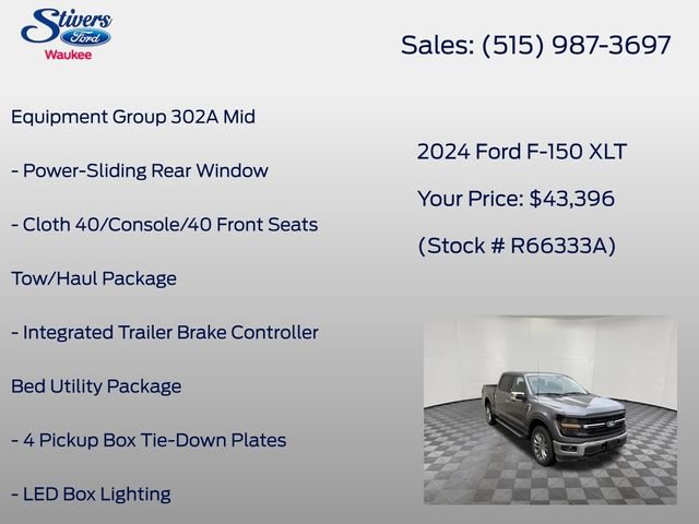 Certified 2024 Ford F150 XLT w/ Equipment Group 302A MID AWD/4WD image 16