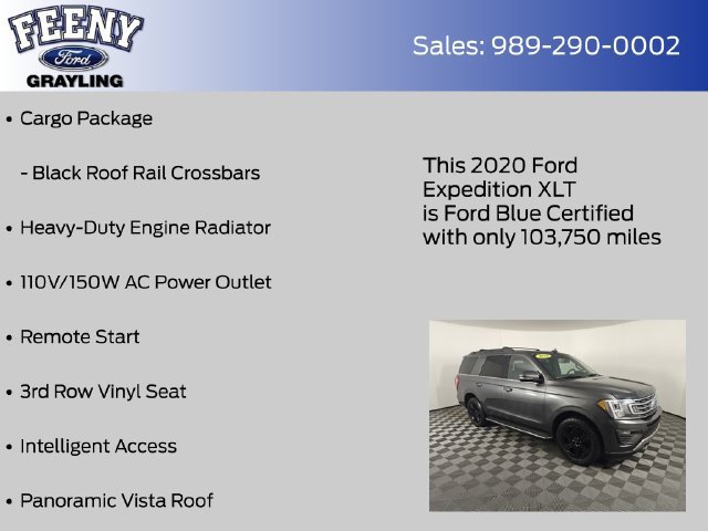 Certified 2020 Ford Expedition XLT w/ Equipment Group 202A AWD/4WD image 24