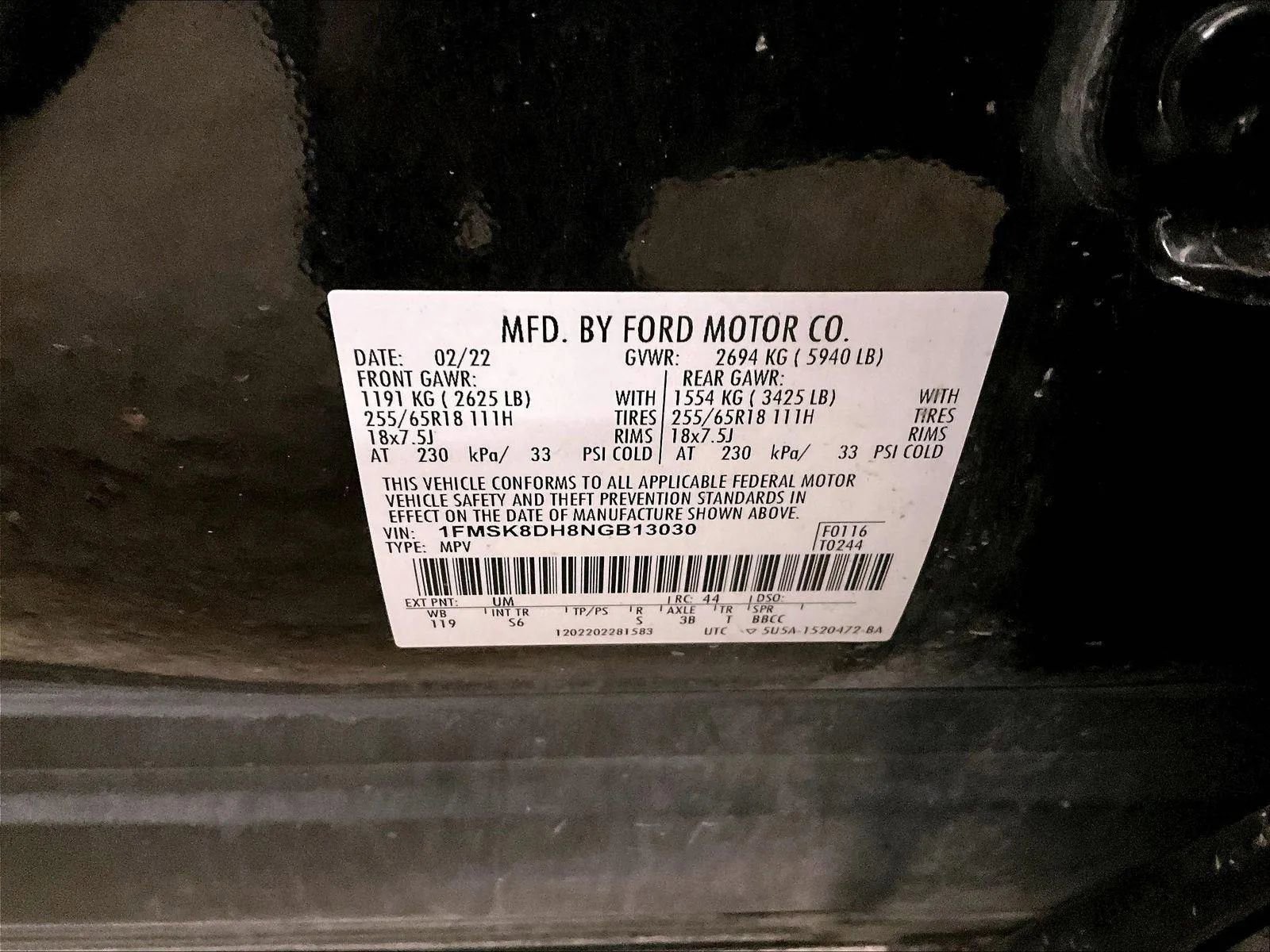 Certified 2022 Ford Explorer XLT w/ Equipment Group 202A AWD/4WD image 33