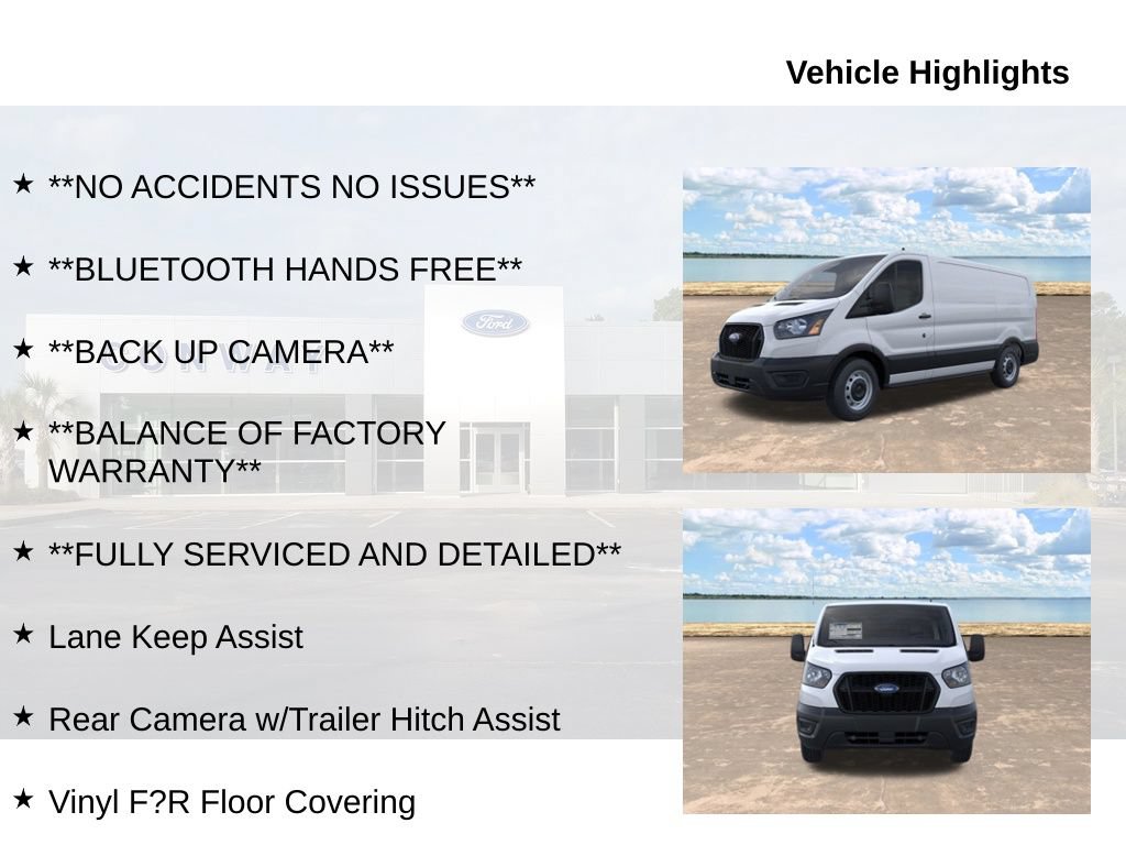 Certified 2025 Ford Transit 150 Low Roof w/ Fleet Safety Package RWD image 6