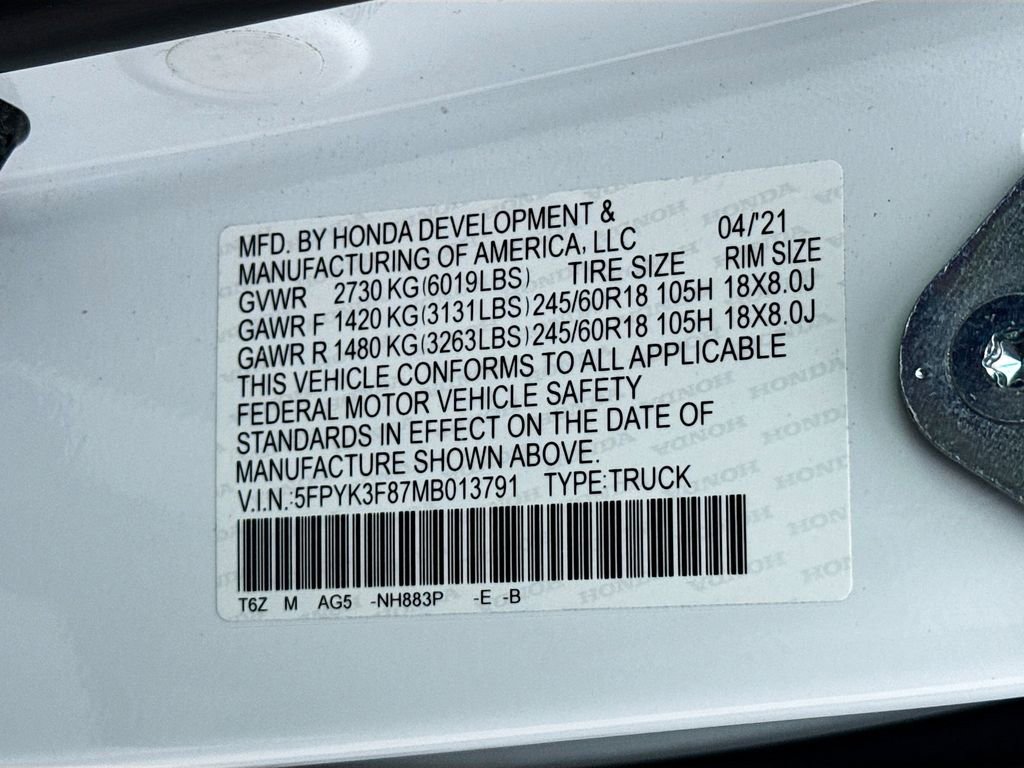 Used 2021 Honda Ridgeline Black Edition image 24