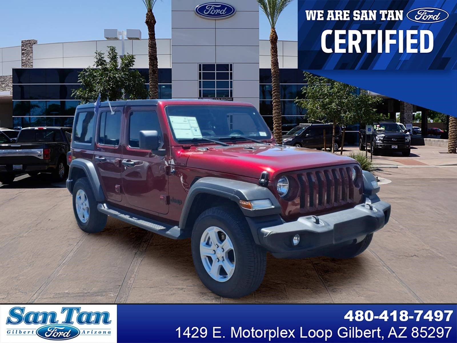 Used 2021 Jeep Wrangler Unlimited Sport AWD/4WD image 1
