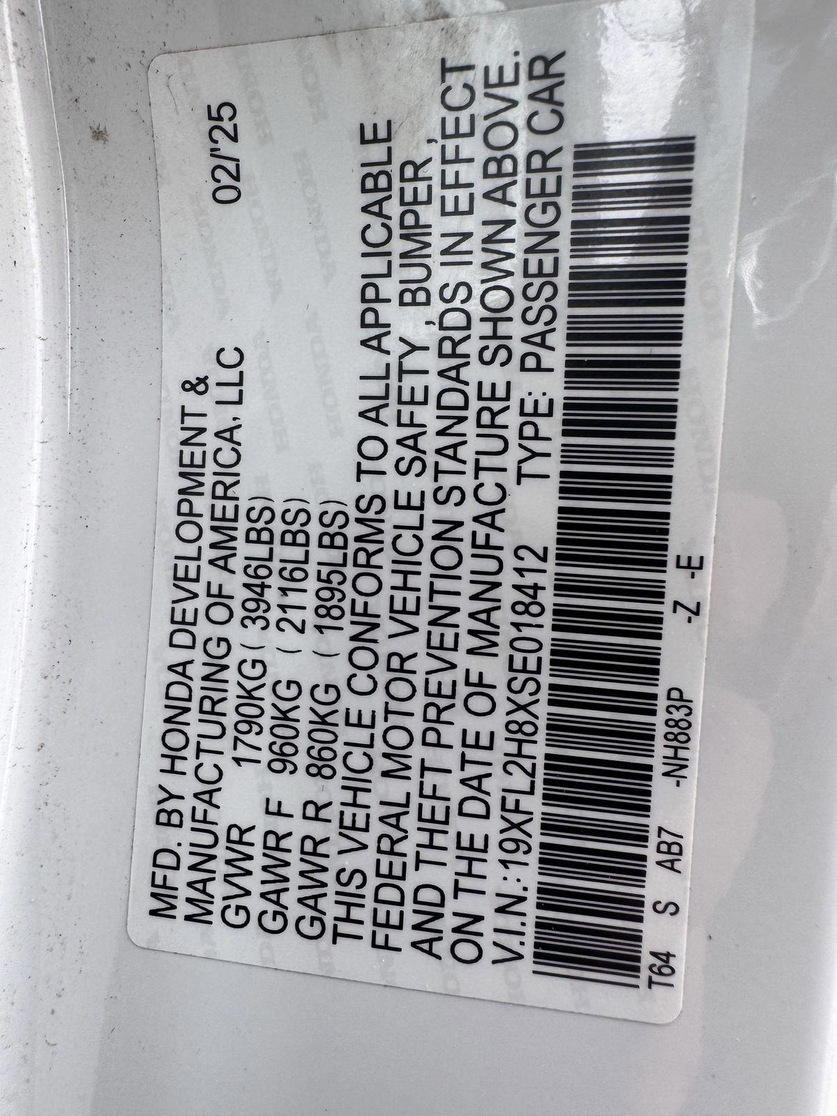 Used 2025 Honda Civic Sport image 32