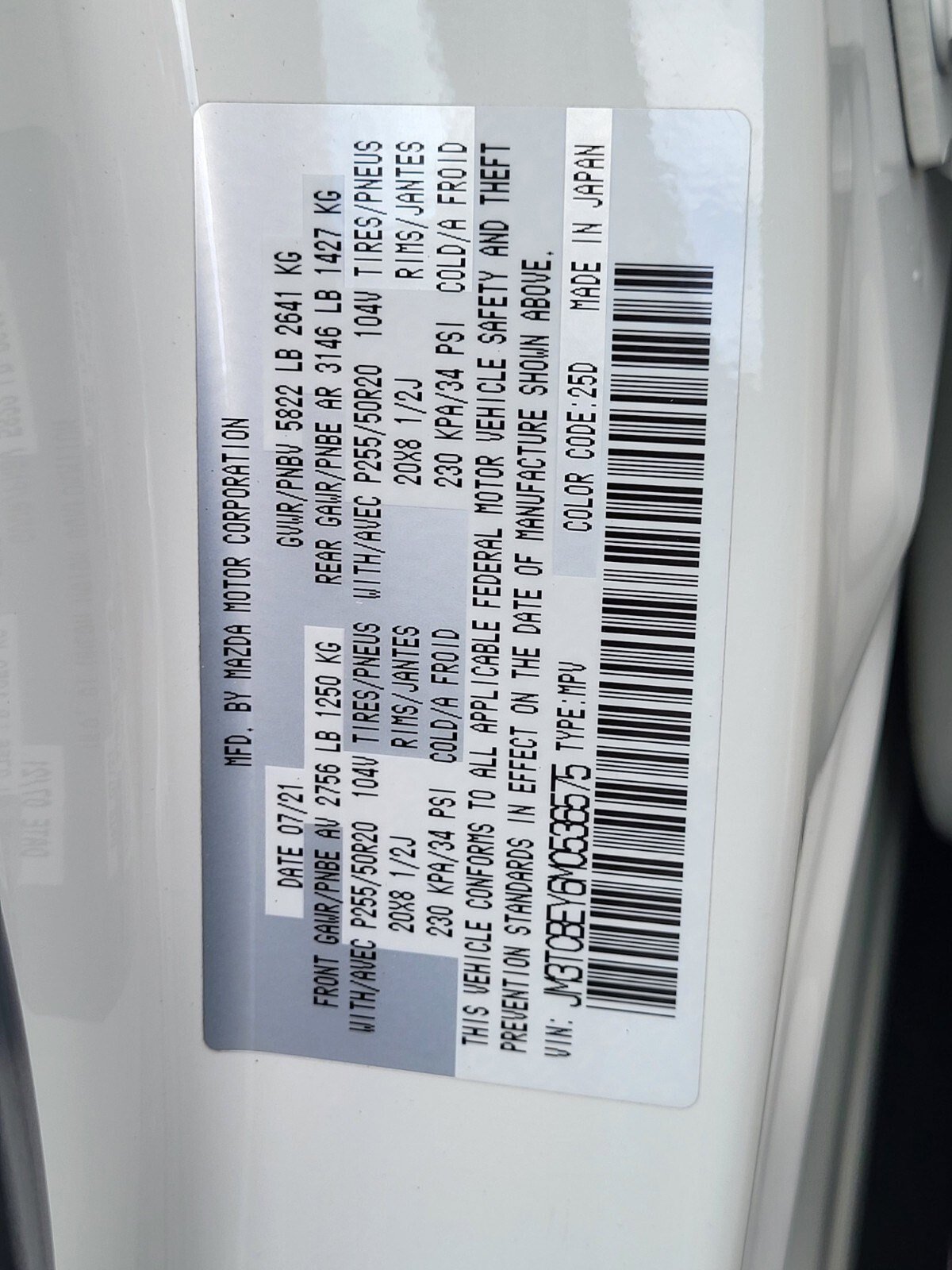 Used 2021 MAZDA CX-9 Signature AWD/4WD image 36