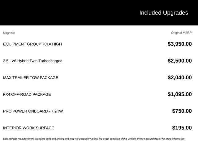 Certified 2022 Ford F150 Platinum w/ Equipment Group 701A High image 8