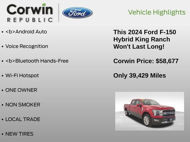 Certified 2024 Ford F150 King Ranch w/ FX4 Off-Road Package image 26