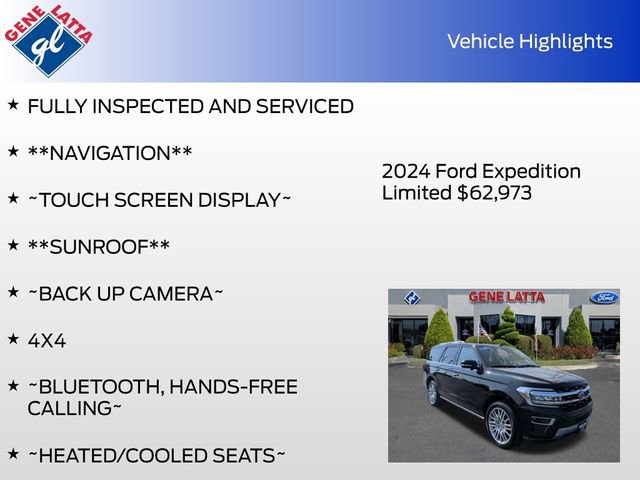 Certified 2024 Ford Expedition Limited AWD/4WD image 36