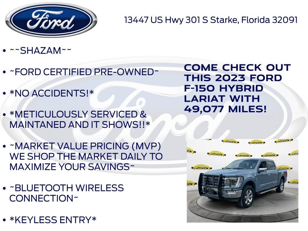 Certified 2023 Ford F150 Lariat w/ Equipment Group 502A High AWD/4WD image 6