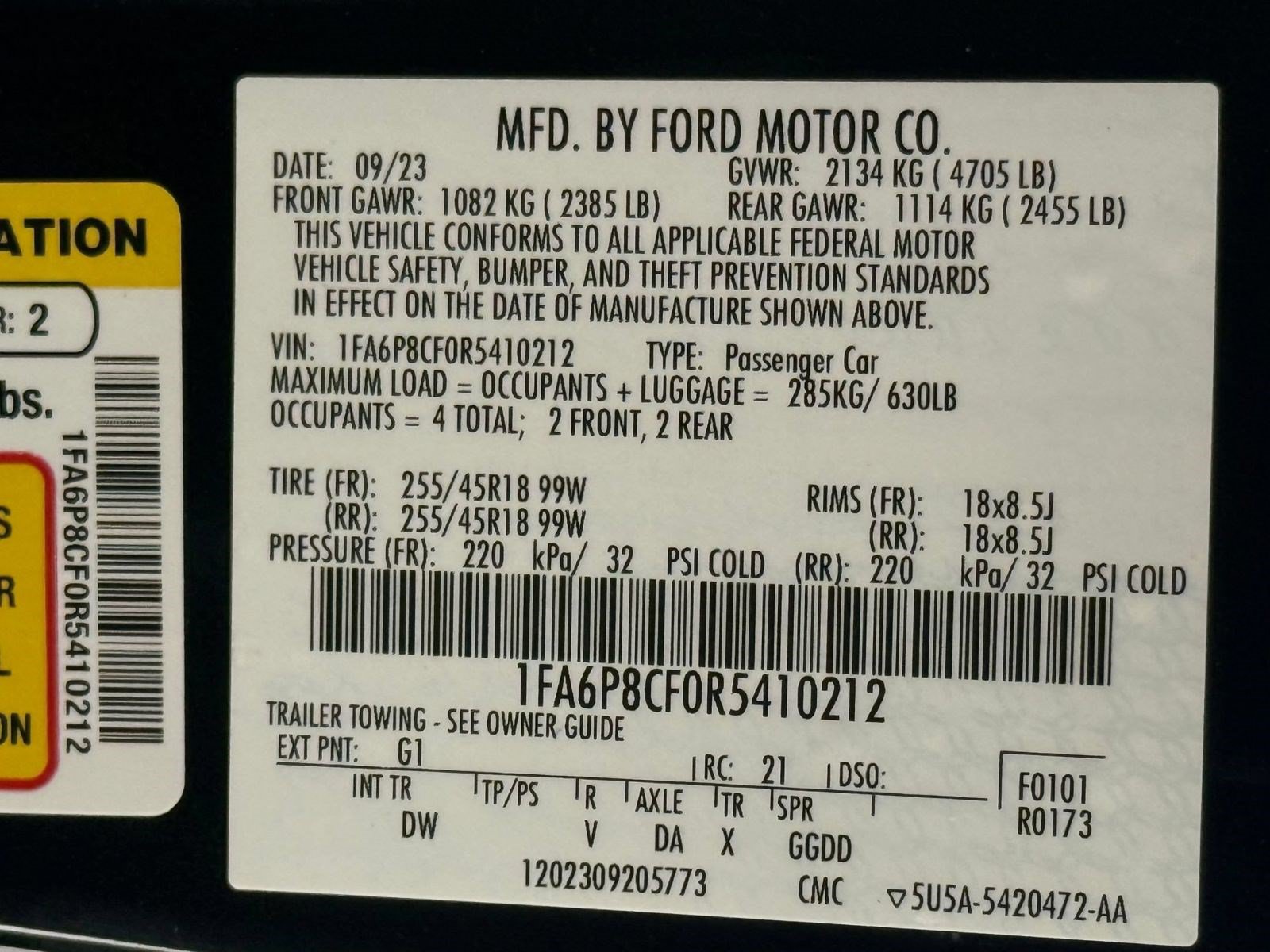 Certified 2024 Ford Mustang GT RWD image 25