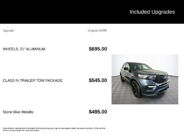 Certified 2023 Ford Explorer ST-Line w/ Class IV Trailer Tow Package AWD/4WD image 6