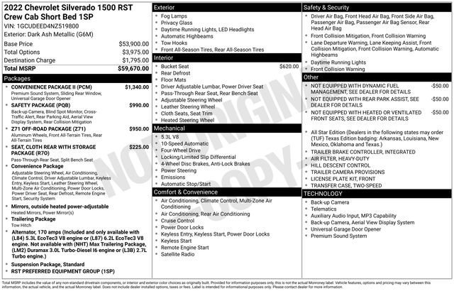 Used 2022 Chevrolet Silverado 1500 RST w/ Convenience Package II image 10