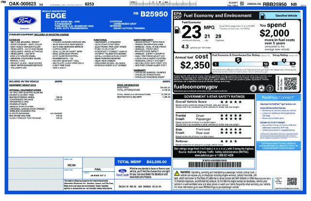Certified 2024 Ford Edge SEL w/ Convenience Package AWD/4WD image 36