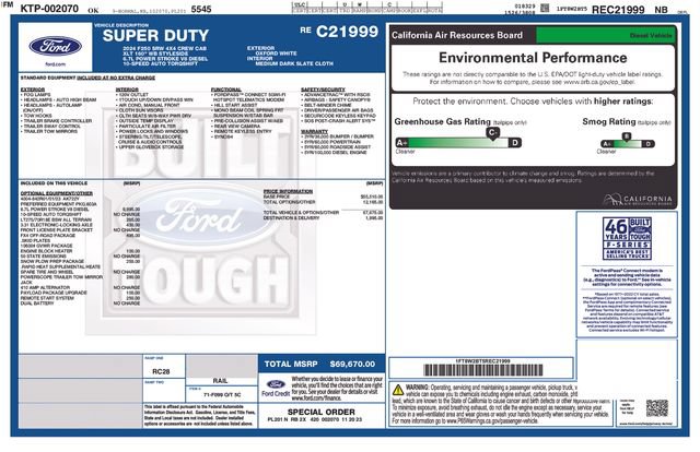 Certified 2024 Ford F250 XLT w/ FX4 Off-Road Package AWD/4WD image 4