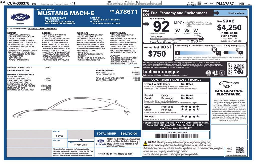 Certified 2023 Ford Mustang Mach-E Premium image 48