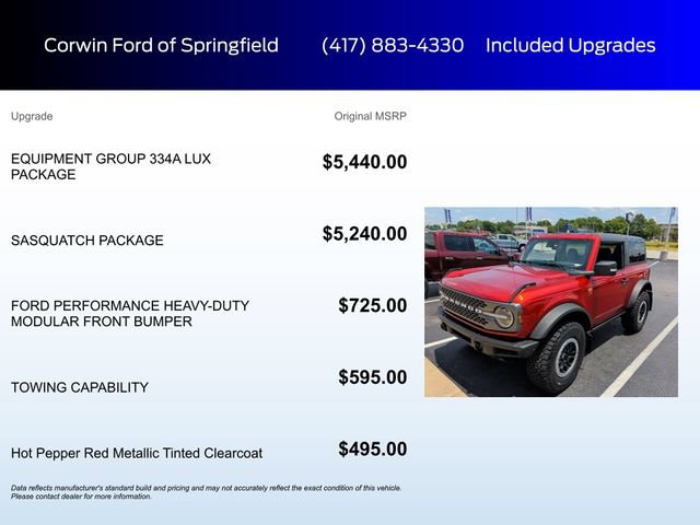 Certified 2023 Ford Bronco Badlands AWD/4WD image 6