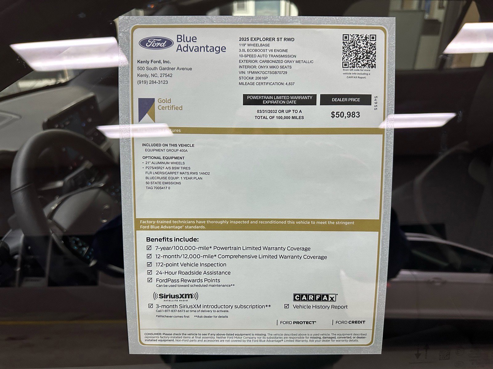 Certified 2025 Ford Explorer ST image 8