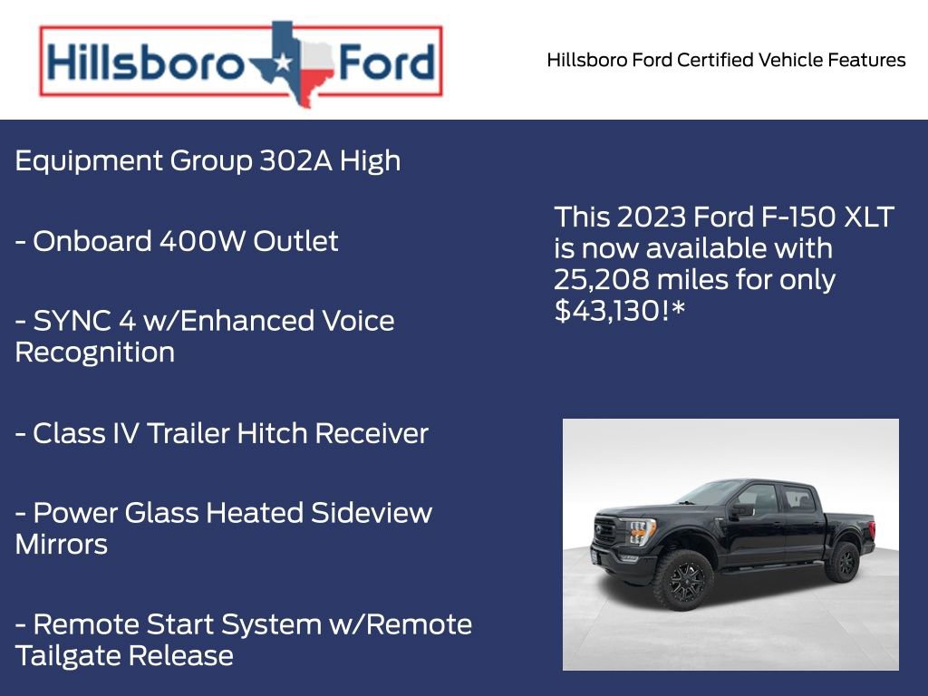 Certified 2023 Ford F150 XLT w/ Equipment Group 302A High AWD/4WD image 5