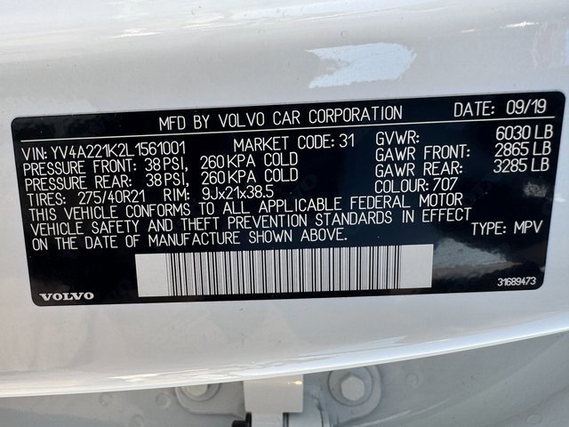 Used 2020 Volvo XC90 T6 Momentum w/ Protection Package Premier image 27