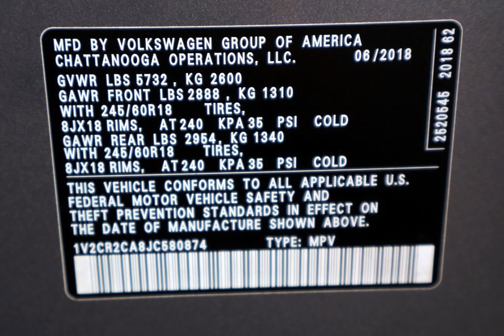 Used 2018 Volkswagen Atlas SE image 39