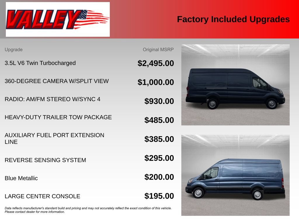Certified 2024 Ford Transit 350 148 High Roof Extended AWD image 6