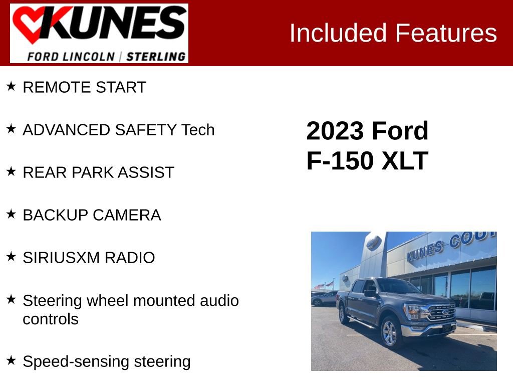 Certified 2023 Ford F150 XLT w/ Equipment Group 302A High image 2
