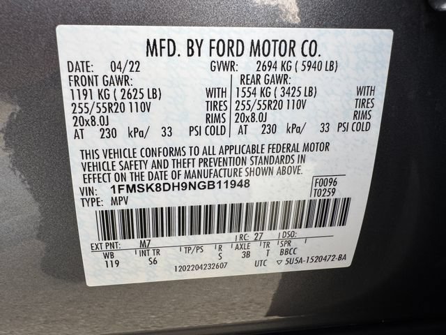 Certified 2022 Ford Explorer XLT w/ Equipment Group 202A AWD/4WD image 29