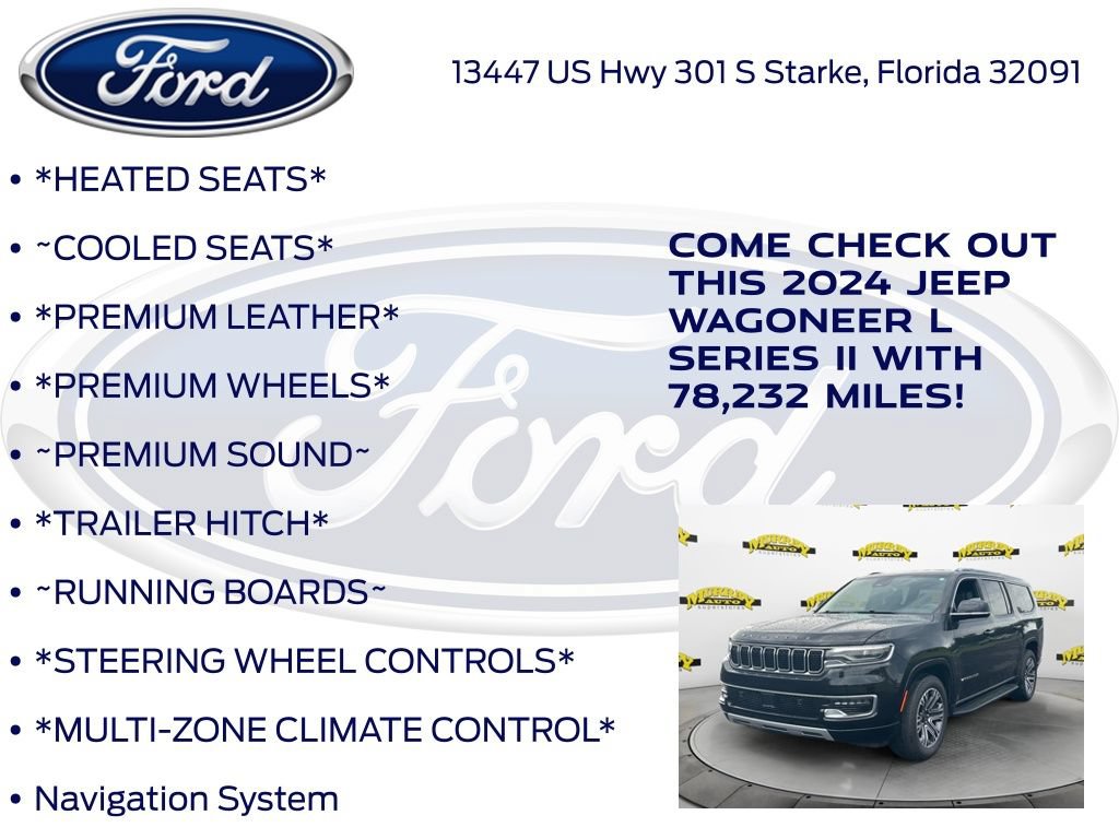 Used 2024 Jeep Wagoneer L Series II w/ Flexible Seating Group RWD image 17