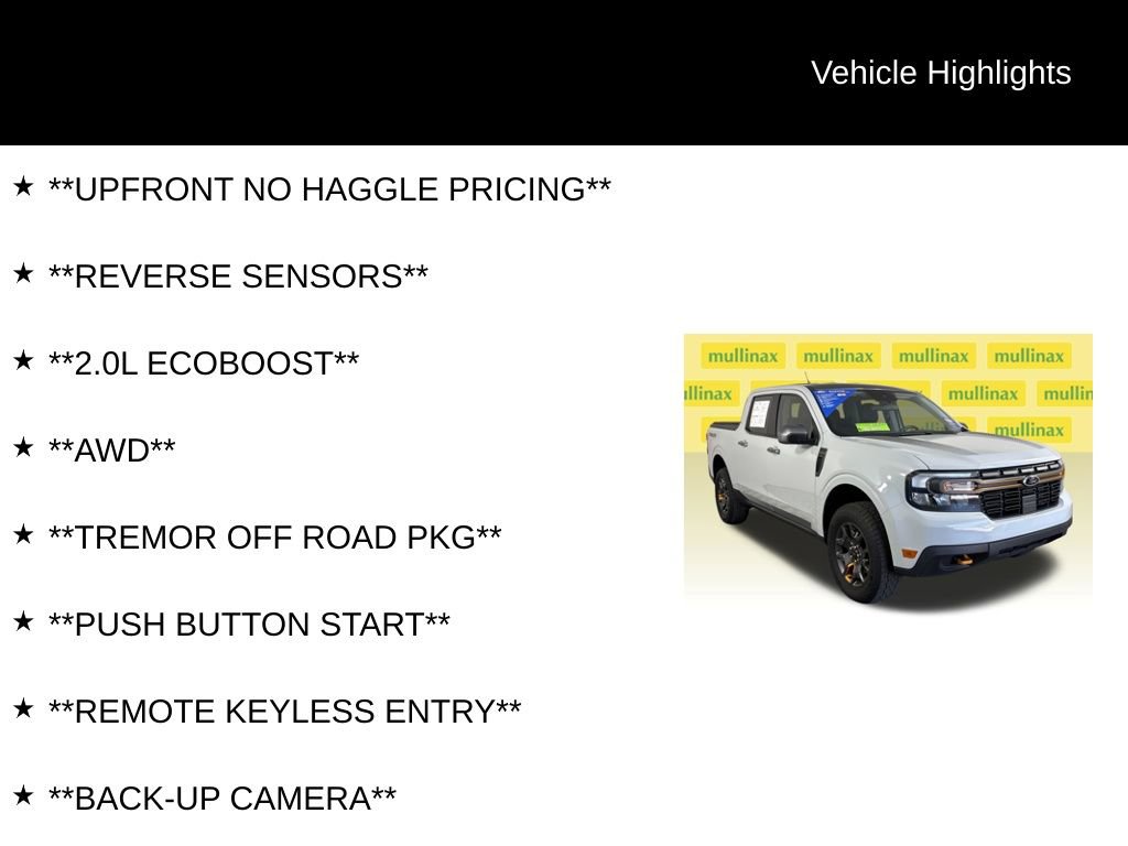 Certified 2023 Ford Maverick Tremor AWD/4WD image 12