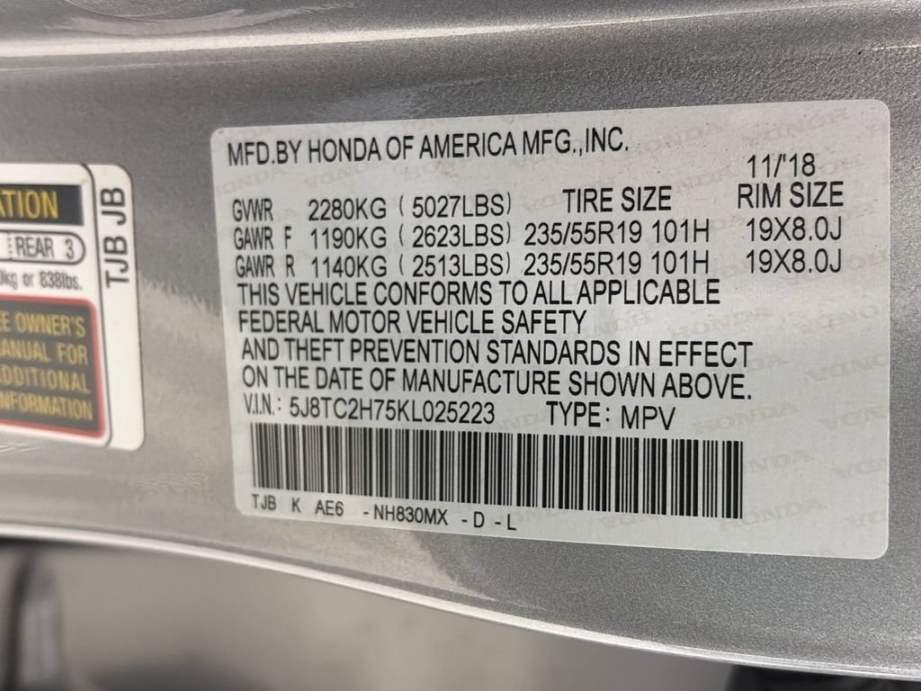 Used 2019 Acura RDX w/ Advance Package AWD/4WD image 9