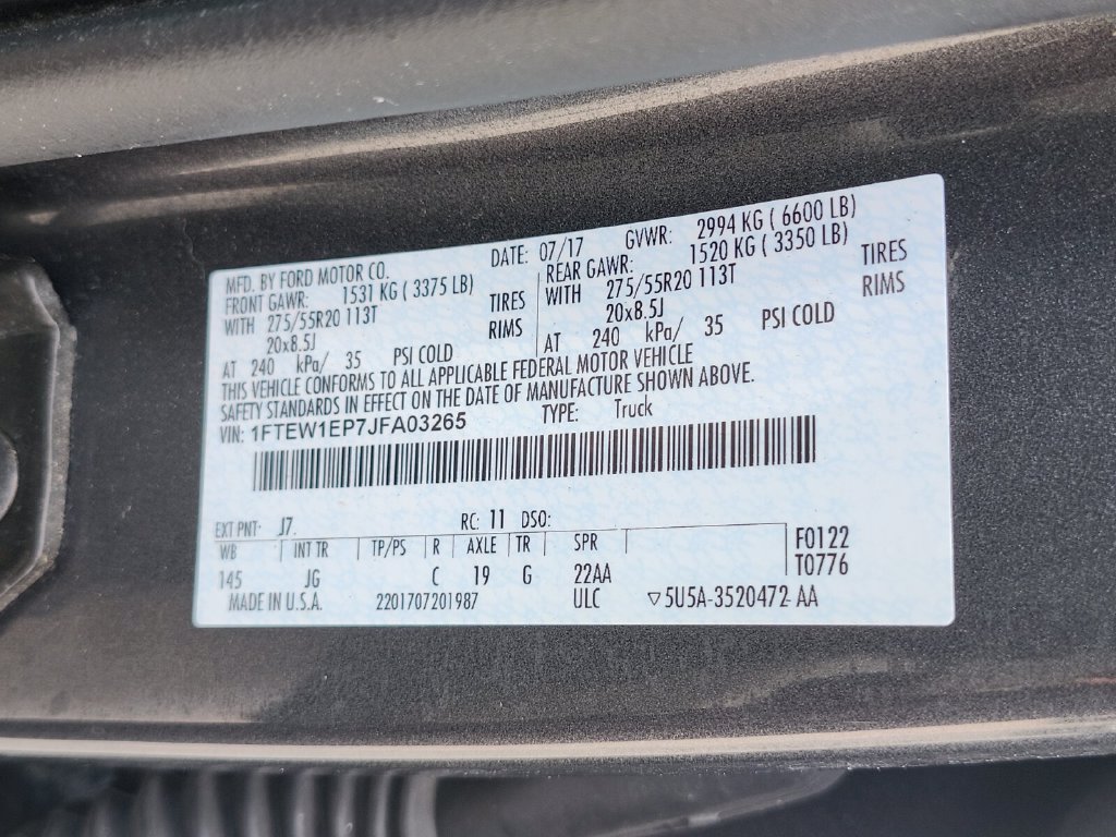 Certified 2018 Ford F150 XL w/ Equipment Group 101A Mid AWD/4WD image 33