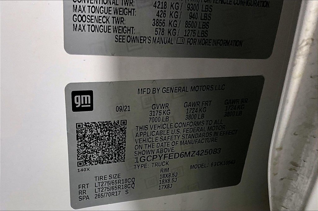 Used 2021 Chevrolet Silverado 1500 LT Trail Boss w/ Bed Protection Package image 26