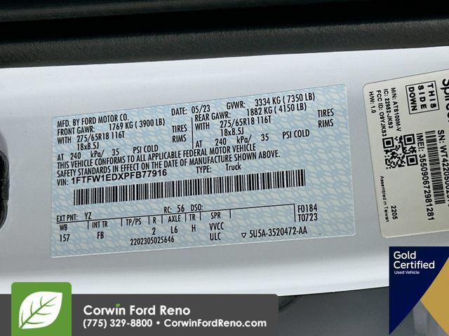 Certified 2023 Ford F150 XLT w/ Equipment Group 302A High AWD/4WD image 35