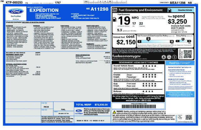 Certified 2021 Ford Expedition Limited AWD/4WD image 47