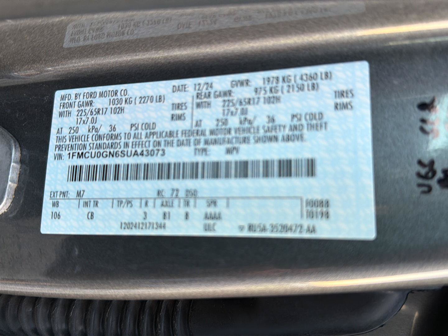 Certified 2025 Ford Escape Active FWD image 39