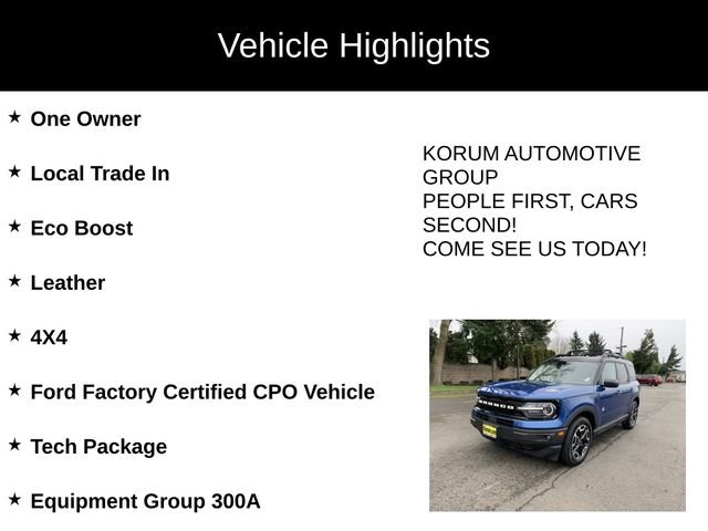 Certified 2023 Ford Bronco Sport Outer Banks w/ Tech Package image 4