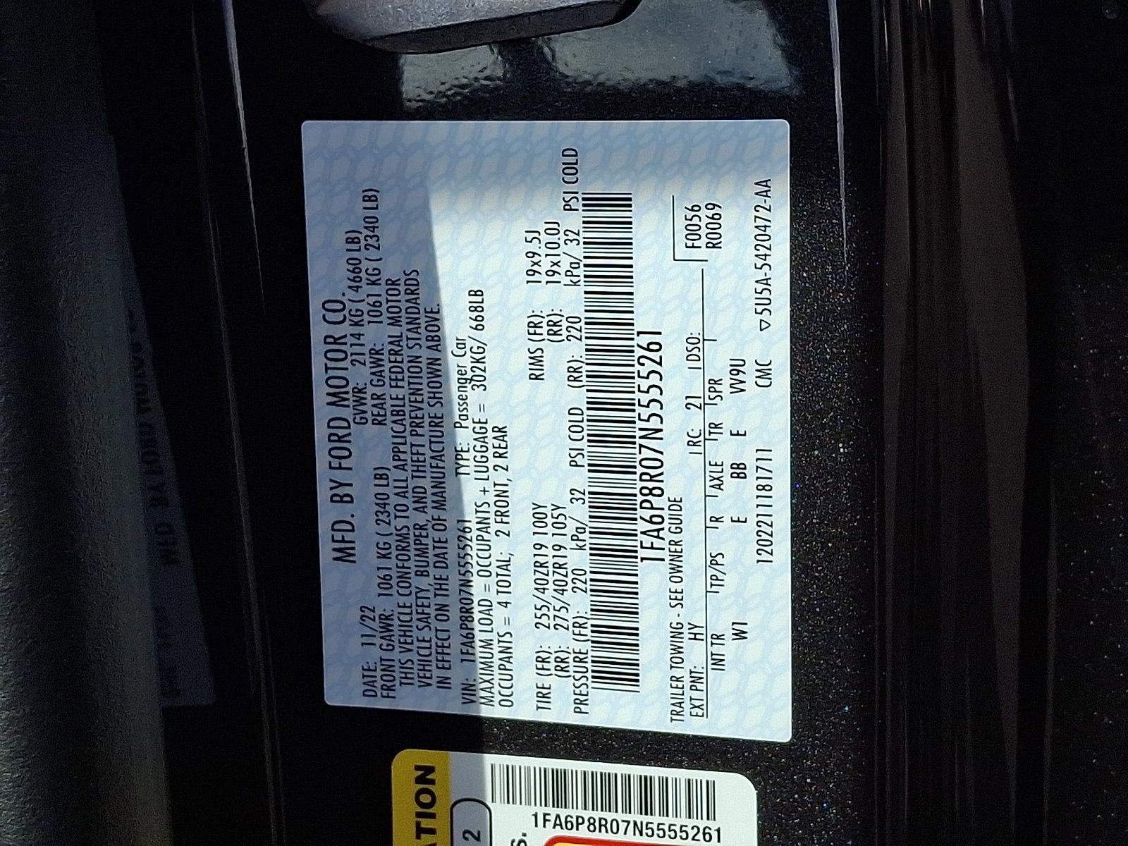 Certified 2022 Ford Mustang Mach 1 image 31