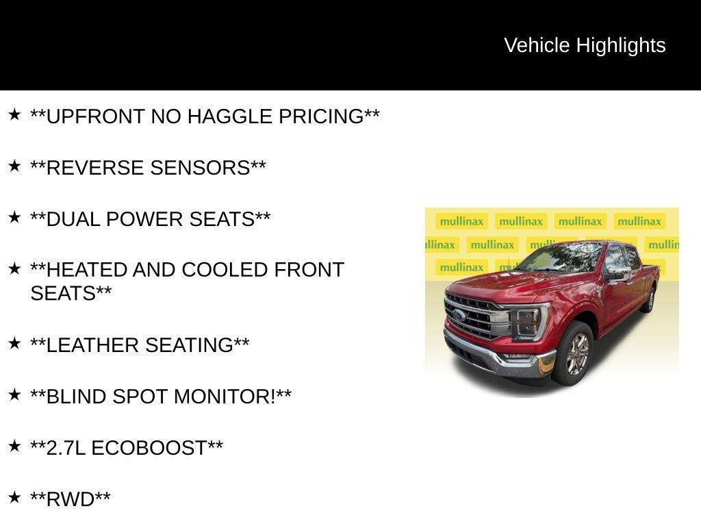 Certified 2021 Ford F150 Lariat w/ Equipment Group 502A High image 6