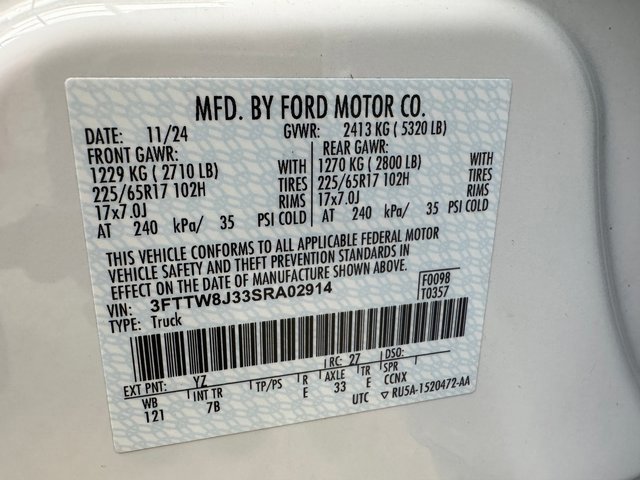 Certified 2025 Ford Maverick XLT w/ Equipment Group 301A image 31