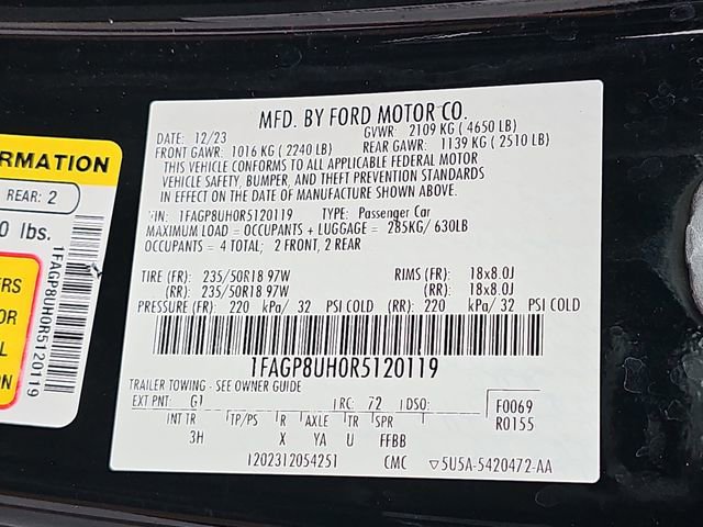Certified 2024 Ford Mustang Premium RWD image 35
