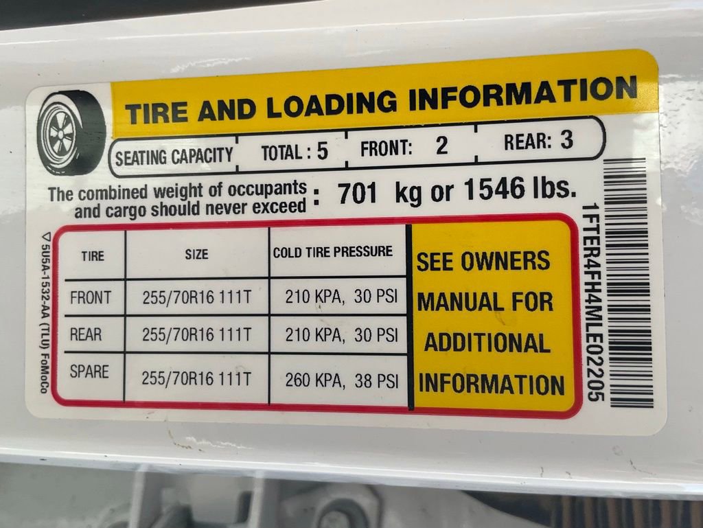 Certified 2021 Ford Ranger XL w/ Equipment Group 101A High image 68