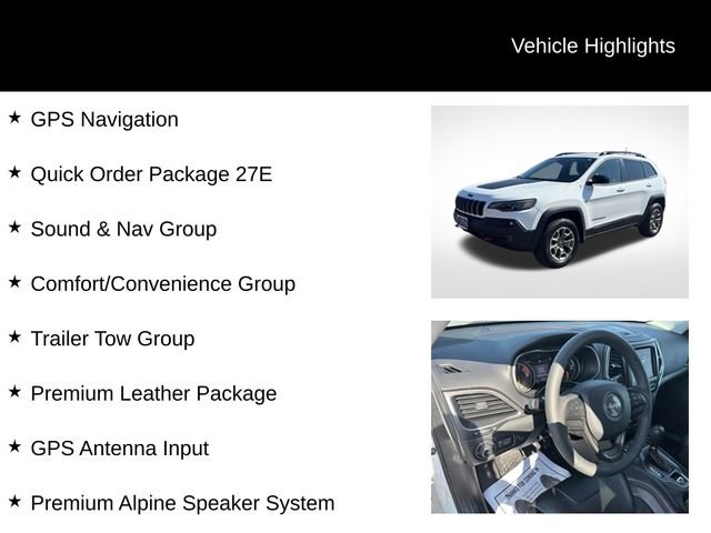 Used 2022 Jeep Cherokee Trailhawk w/ Sound & Nav Group AWD/4WD image 8