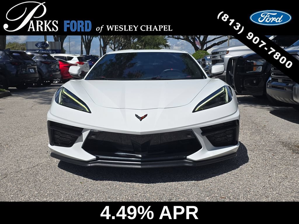 Used 2021 Chevrolet Corvette Stingray Preferred Cpe w/ Engine Appearance Package RWD image 3
