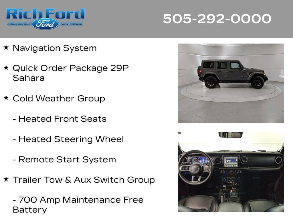 Used 2023 Jeep Wrangler Unlimited Sahara w/ Cold Weather Group image 12